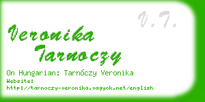 veronika tarnoczy business card